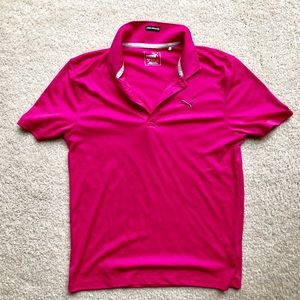 Neon pink Puma golf shirt Youth Large